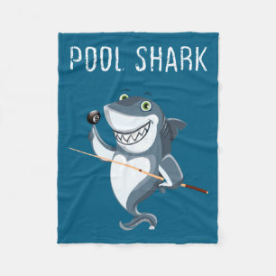 Funny Ol Shark Ol Players Billiard  Fleece Blanket