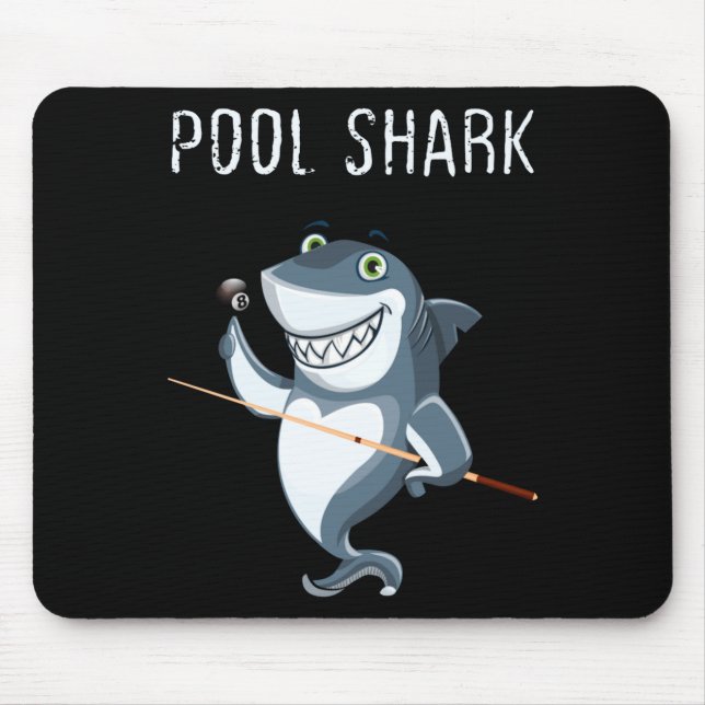Funny Ol Shark Ol Players Billiard  Mouse Mat (Front)