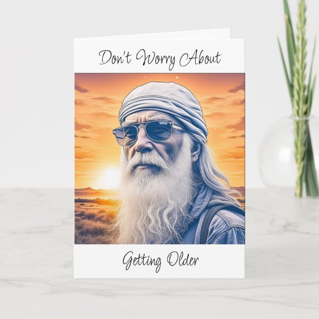 Funny Old Age Humour Birthday Card (Front)