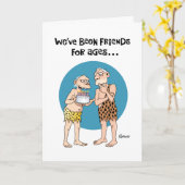 Funny Old Friend Birthday Card (Yellow Flower)