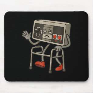Funny Old Gamer Gaming Retro 80s 90s Retro Video G Mouse Mat