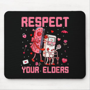 Funny Old Gamer Gaming Retro 80s 90s Valentines Ol Mouse Mat