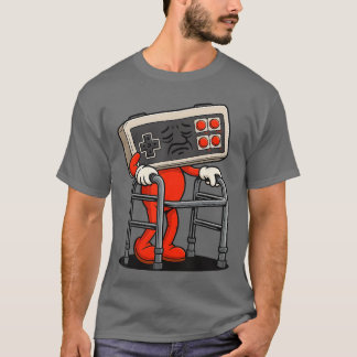 Funny Old Gamer Gaming Retro 80s 90s Video Game Lo T-Shirt
