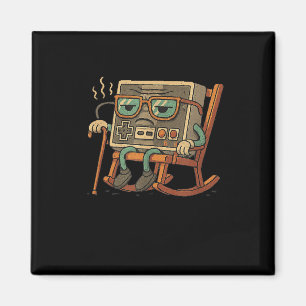 Funny Old Gamer Gaming Retro 80s 90s Video Game Ol Magnet