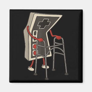 Funny Old Gamer Gaming Retro 80s 90s Video Game Ol Magnet