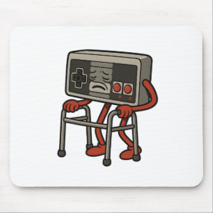 Funny Old Gamer Gaming Retro 80s 90s Video Game Ol Mouse Mat