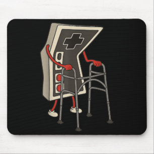 Funny Old Gamer Gaming Retro 80s 90s Video Game Ol Mouse Mat