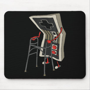 Funny Old Gamer Gaming Retro 80s 90s Video Game Ol Mouse Mat