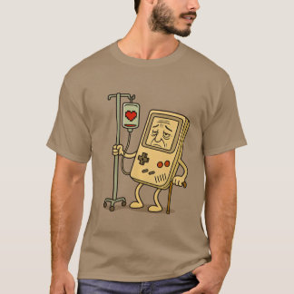 Funny Old Gamer Gaming Retro 80s 90s Video Game vi T-Shirt