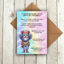 Funny Old Hippie Birthday– Mellow Man Party