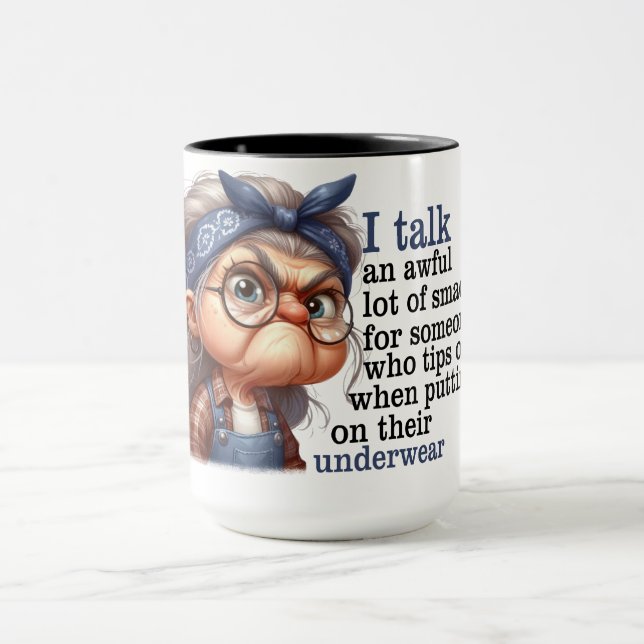Funny Old Lady Quote Mug (Center)