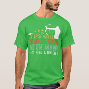 Funny Old Man Archery Archery  T-Shirt