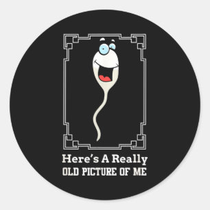 Funny Old Man Birthday Gag For Men Over 60 Classic Round Sticker