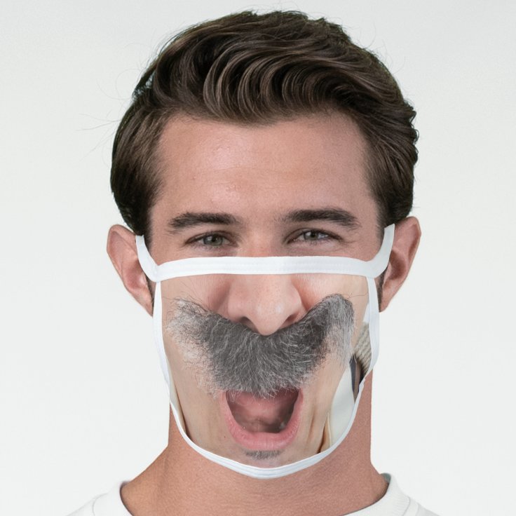 Funny Old Man Mustache Face Mask | Zazzle Funny Old Man Mustache Face Mask | Zazzle