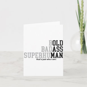 Funny Old Man Saying Gag Dad Grandpa Husband Fathe Card