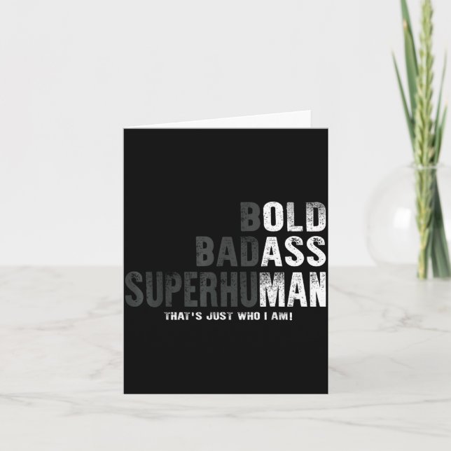 Funny Old Man Saying Gag Gift Birthday For Dad Fat Card (Front)