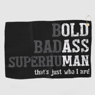 Funny Old Man Saying Gag Gift Dad Fathers Day Golf Towel