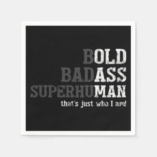 Funny Old Man Saying Gag Gift Dad Fathers Day Napkin