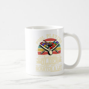 Funny Old Men Women 8 Ball Billiards Pool Player Coffee Mug