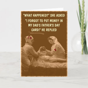 Funny old photo Father's day Card