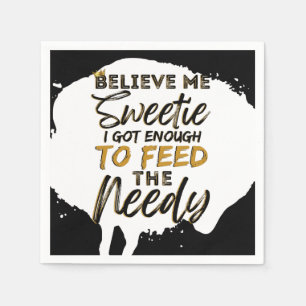 Funny Old School 90's Hip Hop Birthday/Baby Shower Napkin