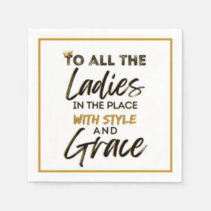 Funny Old School 90's Hip Hop Birthday/Baby Shower Napkin