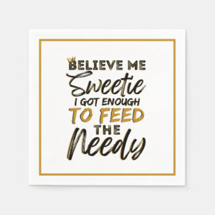 Funny Old School 90's Hip Hop Birthday/Baby Shower Napkin