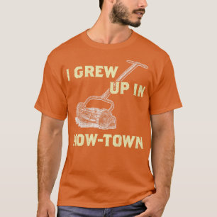 Funny Old School Lawn Mowing TDesign Lawn mowing D T-Shirt