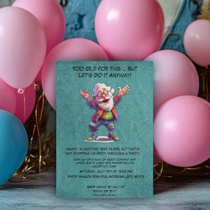 Funny Old Timer Birthday - Joyful Senior Invitation