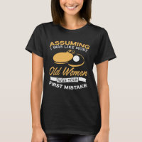 Funny Old Women Table Tennis Lovers