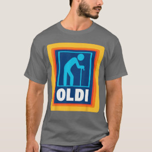 Funny OLDIee UniseAdults Grey Small Classic Fit Sh T-Shirt