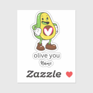 Funny Olive You Humour Add Name Customisable gift