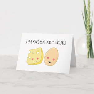 Funny Omelette Valentines Greeting Card