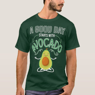 Funny Omm Yoga Avocado Meditation Healthy Food Lov T-Shirt