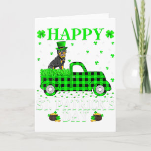 Funny On A Diet And Irish St Patricks Day Shamrock Card
