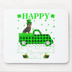 Funny On A Diet And Irish St Patricks Day Shamrock Mouse Mat