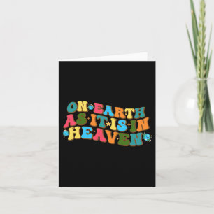 Funny On Earth As It Is In Heaven Groovy Earth Day Card