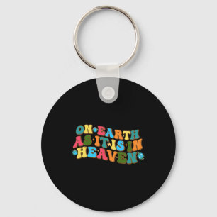 Funny On Earth As It Is In Heaven Groovy Earth Day Key Ring