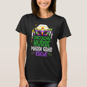 Funny Oncology Nurse Krewe Mask Mardi Gras Carniva T-Shirt