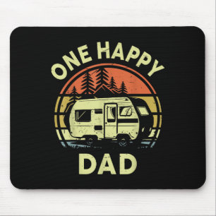Funny One Happy Camper Dad Birthday Gifts For Boy Mouse Mat