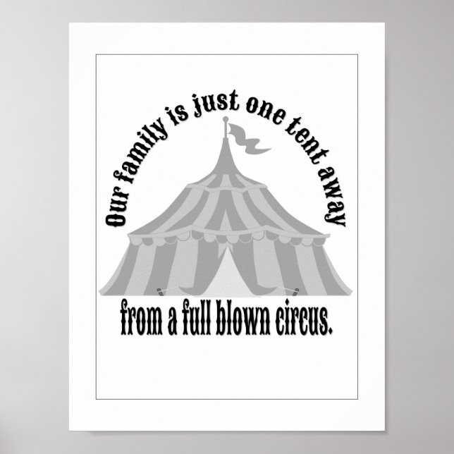 Funny One tent away Circus Poster (Front)