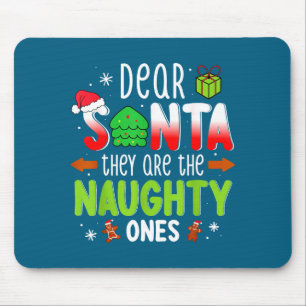 Funny Ones Naughty Dear Santa Mouse Mat
