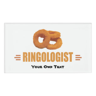 Funny Onion Rings Lover's Name Tag