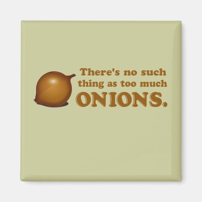 Funny Onions Magnet (Front)