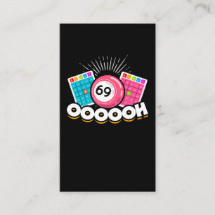 Funny Oooooh 69 Queen Bingo Fan LGBT Business Card