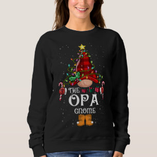 Funny Opa Gnome Christmas Gnome Matching Family Gr Sweatshirt
