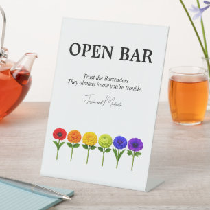 🌈 Funny Open bar sign Flourish Together