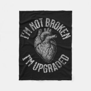 Funny Open Heart Byp Surgery Recovery Get Well Soo Fleece Blanket
