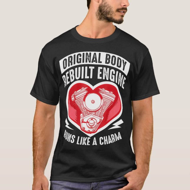 Funny Open Heart Surgery Gift Recovery Patient For T-Shirt (Front)