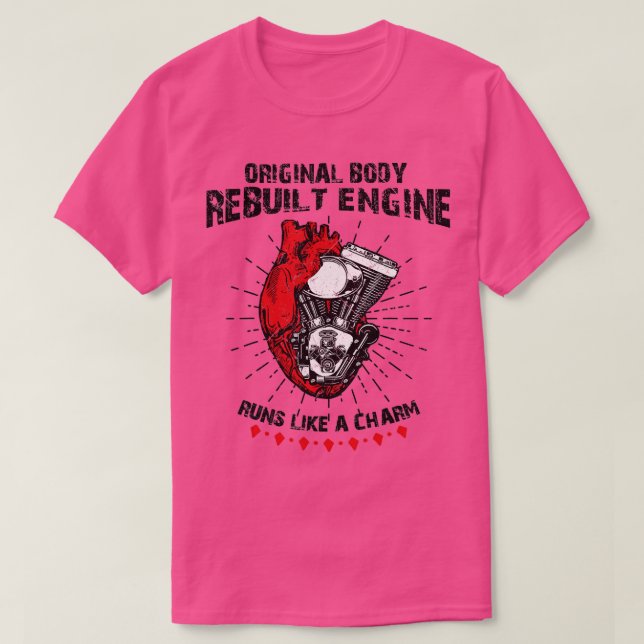 Funny Open Heart Surgery Original Body Rebuilt Eng T-Shirt (Design Front)